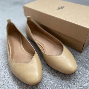 Ugg Lynley leather ballerina flats size 7
